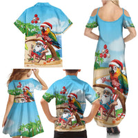 Personalized Hawaii Santa Parrot Christmas Family Matching Summer Maxi Dress and Hawaiian Shirt Summer Vibe LT01 - Polynesian Pride