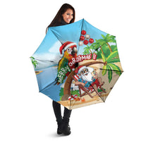 Hawaii Santa Parrot Christmas Umbrella Summer Vibe LT01 - Polynesian Pride