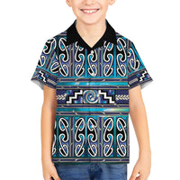 Maori Matariki Hawaiian Shirt Blue Galaxy Aesthetic Koru Art LT01 - Polynesian Pride