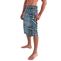 Maori Matariki Lavalava Blue Galaxy Aesthetic Koru Art LT01 - Polynesian Pride