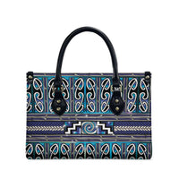 Maori Matariki Leather Bag Blue Galaxy Aesthetic Koru Art LT01 - Polynesian Pride