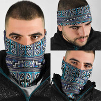 Maori Matariki Neck Gaiter Blue Galaxy Aesthetic Koru Art LT01 - Polynesian Pride