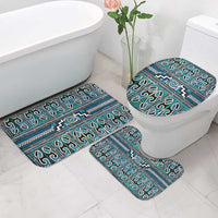 Maori Matariki Bathroom Set Green Galaxy Aesthetic Koru Art LT01 - Polynesian Pride