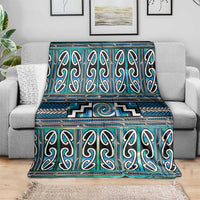Maori Matariki Blanket Green Galaxy Aesthetic Koru Art LT01 - Polynesian Pride