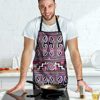 Maori Matariki Apron Pink Galaxy Aesthetic Koru Art LT01 - Polynesian Pride