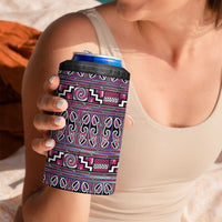 Maori Matariki 4 in 1 Can Cooler Tumbler Pink Galaxy Aesthetic Koru Art LT01 - Polynesian Pride