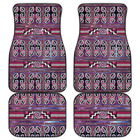 Maori Matariki Car Mats Pink Galaxy Aesthetic Koru Art LT01 - Polynesian Pride