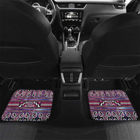Maori Matariki Car Mats Pink Galaxy Aesthetic Koru Art LT01 Set 2pcs - Back Pink - Polynesian Pride