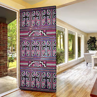 Maori Matariki Door Cover Pink Galaxy Aesthetic Koru Art LT01 - Polynesian Pride