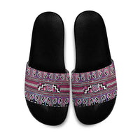 Maori Matariki Slide Sandals Pink Galaxy Aesthetic Koru Art LT01 Pink - Polynesian Pride