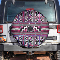 Maori Matariki Spare Tire Cover Pink Galaxy Aesthetic Koru Art LT01 Pink - Polynesian Pride