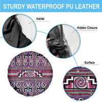 Maori Matariki Spare Tire Cover Pink Galaxy Aesthetic Koru Art LT01 - Polynesian Pride