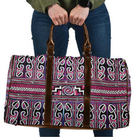 Maori Matariki Travel Bag Pink Galaxy Aesthetic Koru Art LT01 Pink - Polynesian Pride