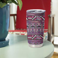 Maori Matariki Tumbler Cup Pink Galaxy Aesthetic Koru Art LT01 - Polynesian Pride