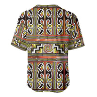 Maori Matariki Baseball Jersey Yellow Galaxy Aesthetic Koru Art LT01 - Polynesian Pride