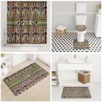 Maori Matariki Bathroom Set Yellow Galaxy Aesthetic Koru Art LT01 - Polynesian Pride
