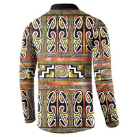 Maori Matariki Button Sweatshirt Yellow Galaxy Aesthetic Koru Art LT01 - Polynesian Pride