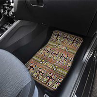 Maori Matariki Car Mats Yellow Galaxy Aesthetic Koru Art LT01 - Polynesian Pride