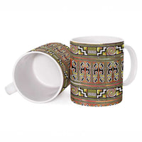 Maori Matariki Ceramic Mug Yellow Galaxy Aesthetic Koru Art LT01 - Polynesian Pride