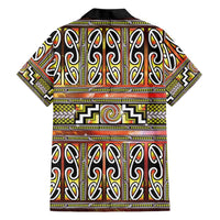 Maori Matariki Family Matching Summer Maxi Dress and Hawaiian Shirt Yellow Galaxy Aesthetic Koru Art LT01 - Polynesian Pride