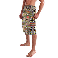 Maori Matariki Lavalava Yellow Galaxy Aesthetic Koru Art LT01 - Polynesian Pride