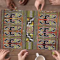 Maori Matariki Puzzle Yellow Galaxy Aesthetic Koru Art LT01 - Polynesian Pride