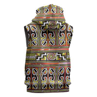 Maori Matariki Sleeveless Hoodie Yellow Galaxy Aesthetic Koru Art LT01 - Polynesian Pride