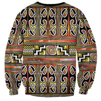 Maori Matariki Sweatshirt Yellow Galaxy Aesthetic Koru Art LT01 - Polynesian Pride
