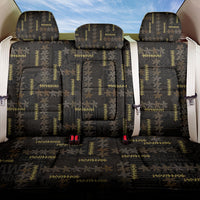 Hawaii Brown Plumeria Lei Black Back Car Seat Cover Frangipani Floral Heritage Art LT01 One Size Black - Polynesian Pride