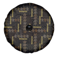 Hawaii Brown Plumeria Lei Black Spare Tire Cover Frangipani Floral Heritage Art LT01 - Polynesian Pride