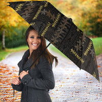 Hawaii Brown Plumeria Lei Black Umbrella Frangipani Floral Heritage Art