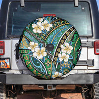 Polynesian Hibiscus Tropical Green Floral Spare Tire Cover Tribal Pattern LT01 Green - Polynesian Pride