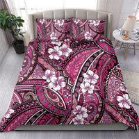 Polynesian Hibiscus Tropical Pink Floral Bedding Set Tribal Pattern - Polynesian Pride