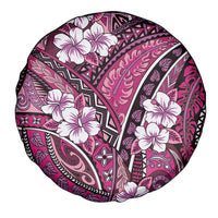 Polynesian Hibiscus Tropical Pink Floral Spare Tire Cover Tribal Pattern LT01 - Polynesian Pride