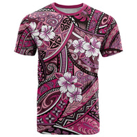Polynesian Hibiscus Tropical Pink Floral T Shirt Tribal Pattern LT01 Pink - Polynesian Pride