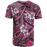 Polynesian Hibiscus Tropical Pink Floral T Shirt Tribal Pattern LT01 - Polynesian Pride
