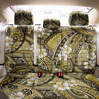 Polynesian Hibiscus Tropical Yellow Floral Back Car Seat Cover Tribal Pattern - Polynesian Pride