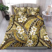 Polynesian Hibiscus Tropical Yellow Floral Bedding Set Tribal Pattern - Polynesian Pride