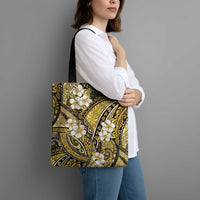 Polynesian Hibiscus Tropical Yellow Floral Tote Bag Tribal Pattern - Polynesian Pride