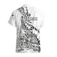 New Zealand Silver Fern Rugby Hawaiian Shirt Aotearoa Kiwi Maori White Version LT01 - Polynesian Pride