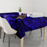 Hawaii Ukulele Tablecloth Polynesian Pattern Navy Blue Version LT01 - Polynesian Pride