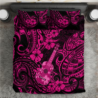 Hawaii Ukulele Bedding Set Polynesian Pattern Pink Version LT01 Pink - Polynesian Pride
