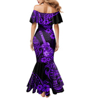 Hawaii Ukulele Mermaid Dress Polynesian Pattern Purple Version LT01 - Polynesian Pride