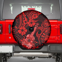 Hawaii Ukulele Spare Tire Cover Polynesian Pattern Red Version LT01 - Polynesian Pride