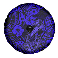 Hawaii Fish Hook Spare Tire Cover Polynesian Pattern Navy Blue Version LT01 - Polynesian Pride