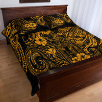 Hawaii King Kamehameha Quilt Bed Set Polynesian Pattern Gold Version LT01 - Polynesian Pride