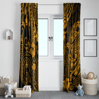 Hawaii King Kamehameha Window Curtain Polynesian Pattern Gold Version LT01 - Polynesian Pride