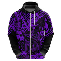 Hawaii King Kamehameha Hoodie Polynesian Pattern Purple Version LT01 - Polynesian Pride
