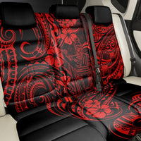 Hawaii King Kamehameha Back Car Seat Cover Polynesian Pattern Red Version