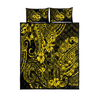 Hawaii King Kamehameha Quilt Bed Set Polynesian Pattern Yellow Version LT01 Yellow - Polynesian Pride